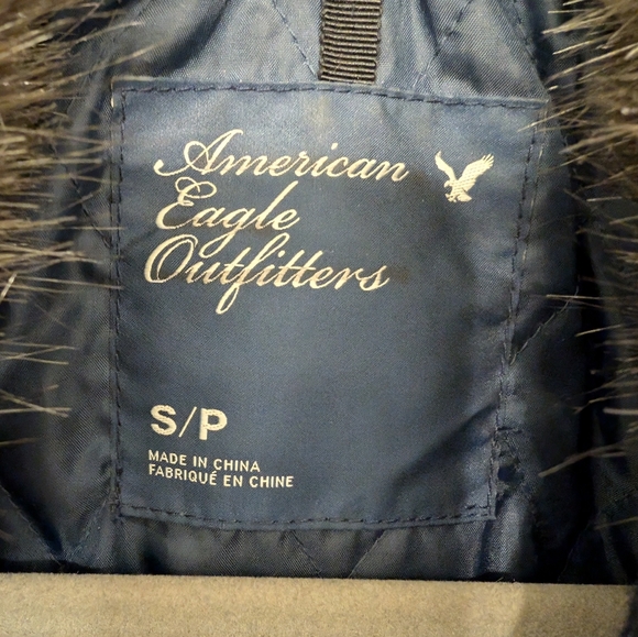 American Eagle super cute Faux Fur Coat Women's Size Small - Picture 6 of 7